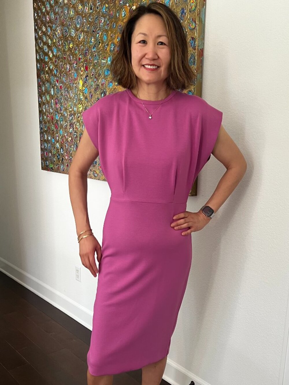 Judith & Charles Xena Dress Dark Aurora Pink